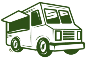 Minimalistic Logo of Hungry Hollow Food Truck Park in Austin